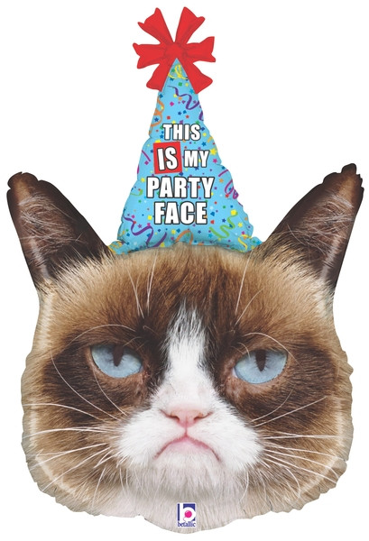 Grumpy Cat's party face
