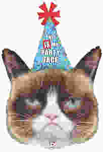 Grumpy Cat's party face