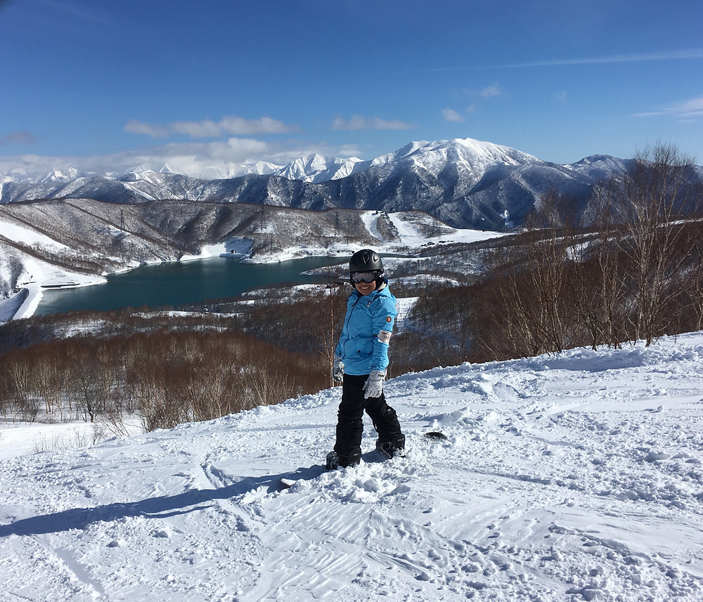 snowboarding in Japan