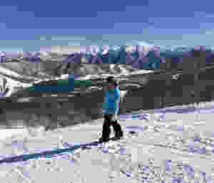 snowboarding in Japan