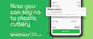 Grabfood say no to plastic cutlery