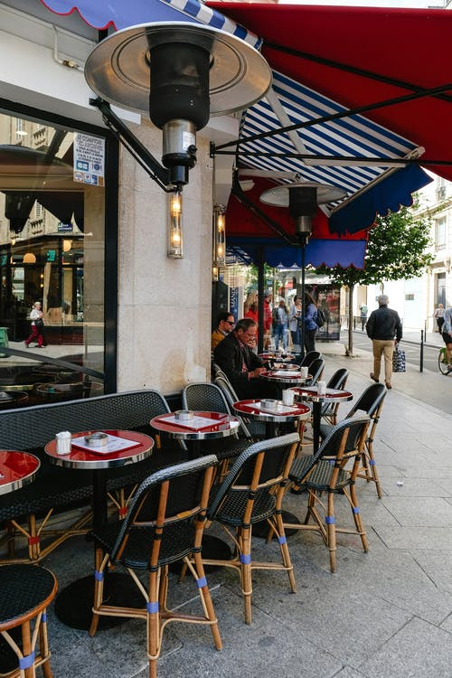 dining at a restaurant
