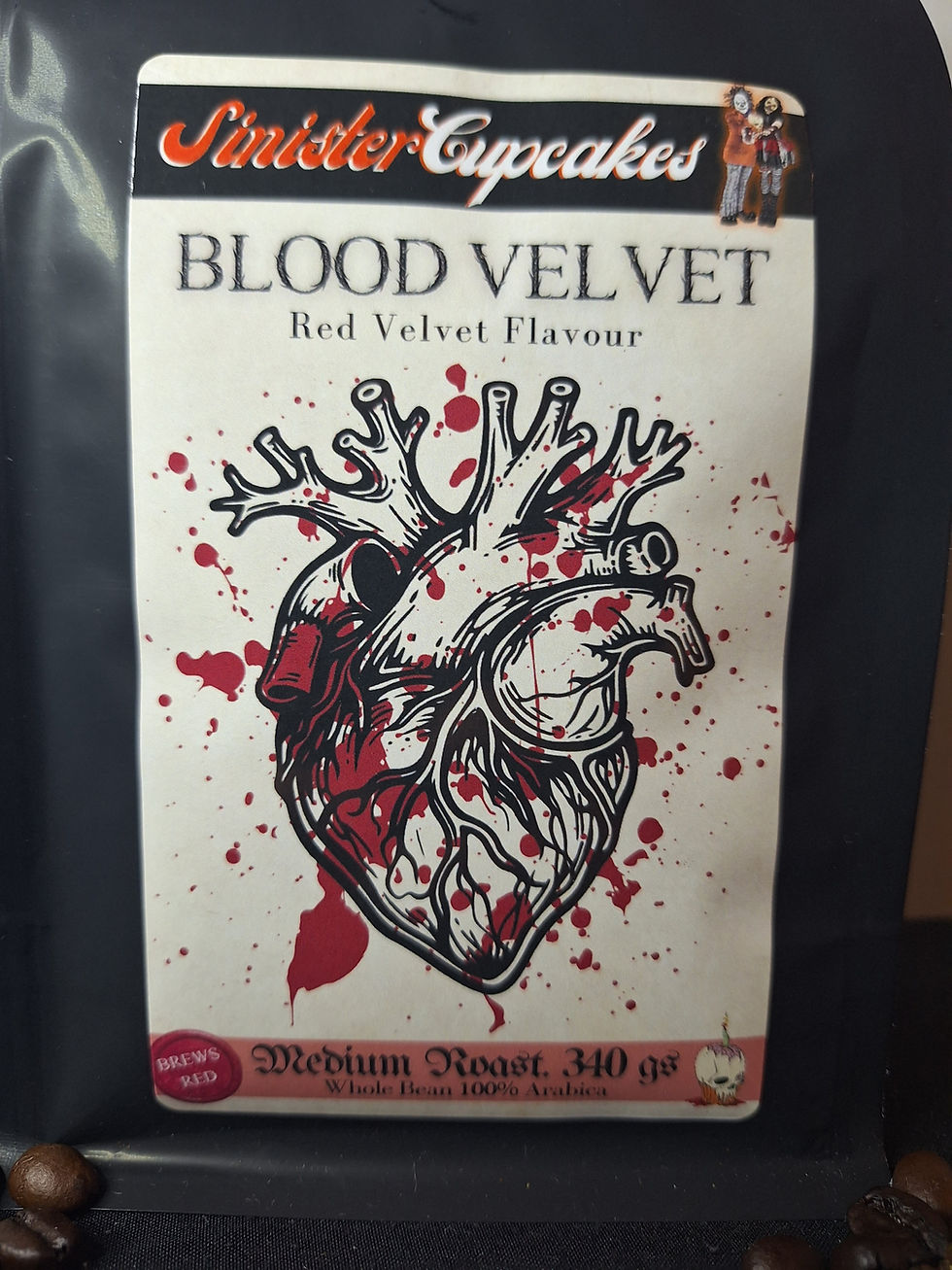 Thumbnail: Blood Velvet Coffee (Red Velvet Ground or Whole Bean)