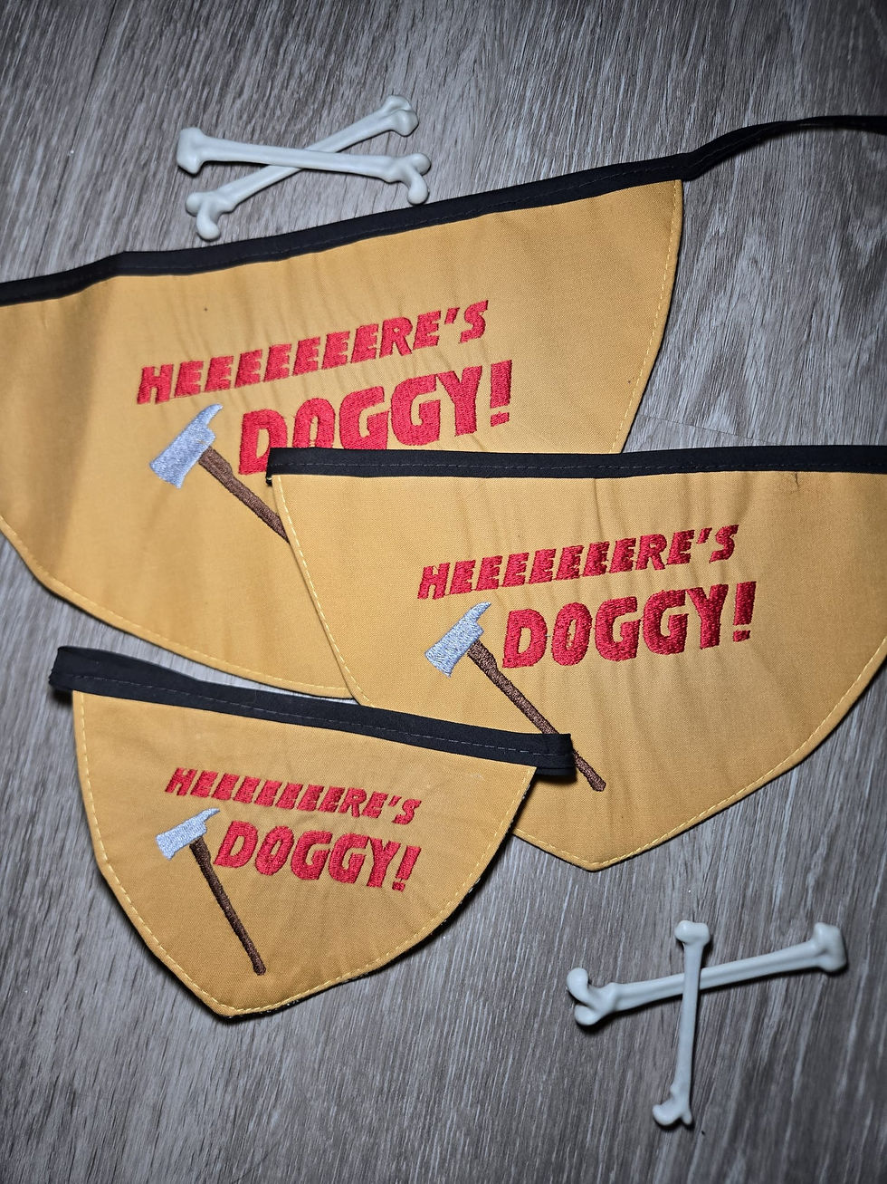 Thumbnail: Heeeere's Doggy! Horror Dog Bandana