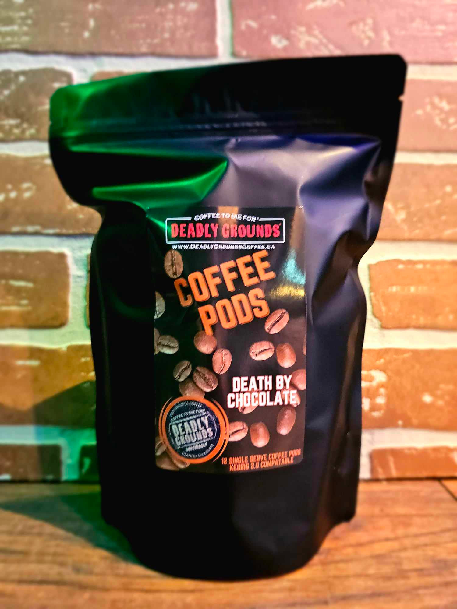 Death by Chocolate 12 Pack Coffee Pods Keurig 2.0 Compatible