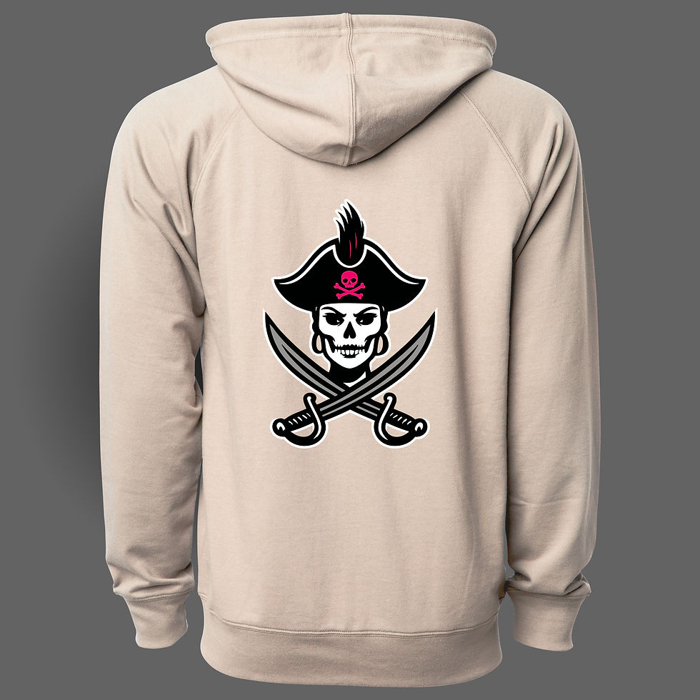 Thumbnail: FEMALE PIRATE 2 LIGHTWEIGHT TERRY ZIP HOODIE