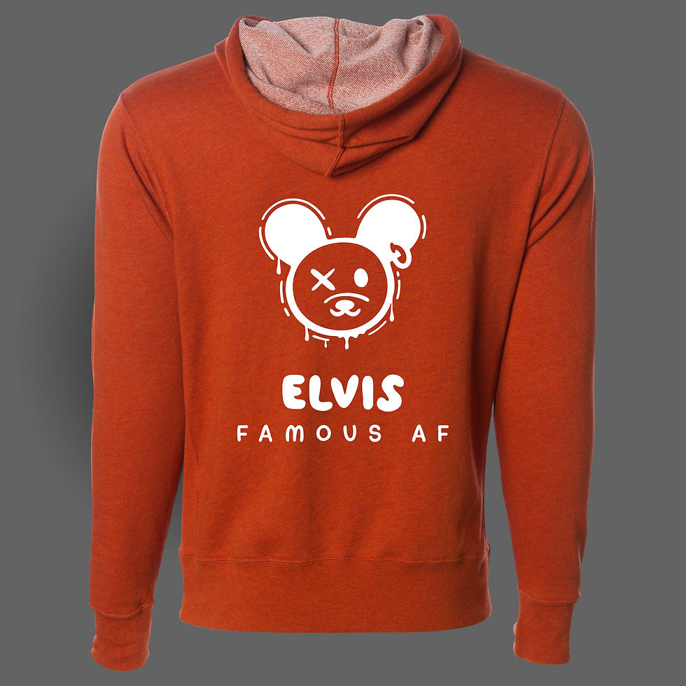 Thumbnail: Famous AF Punk Bear Unisex French Terry Hoodie