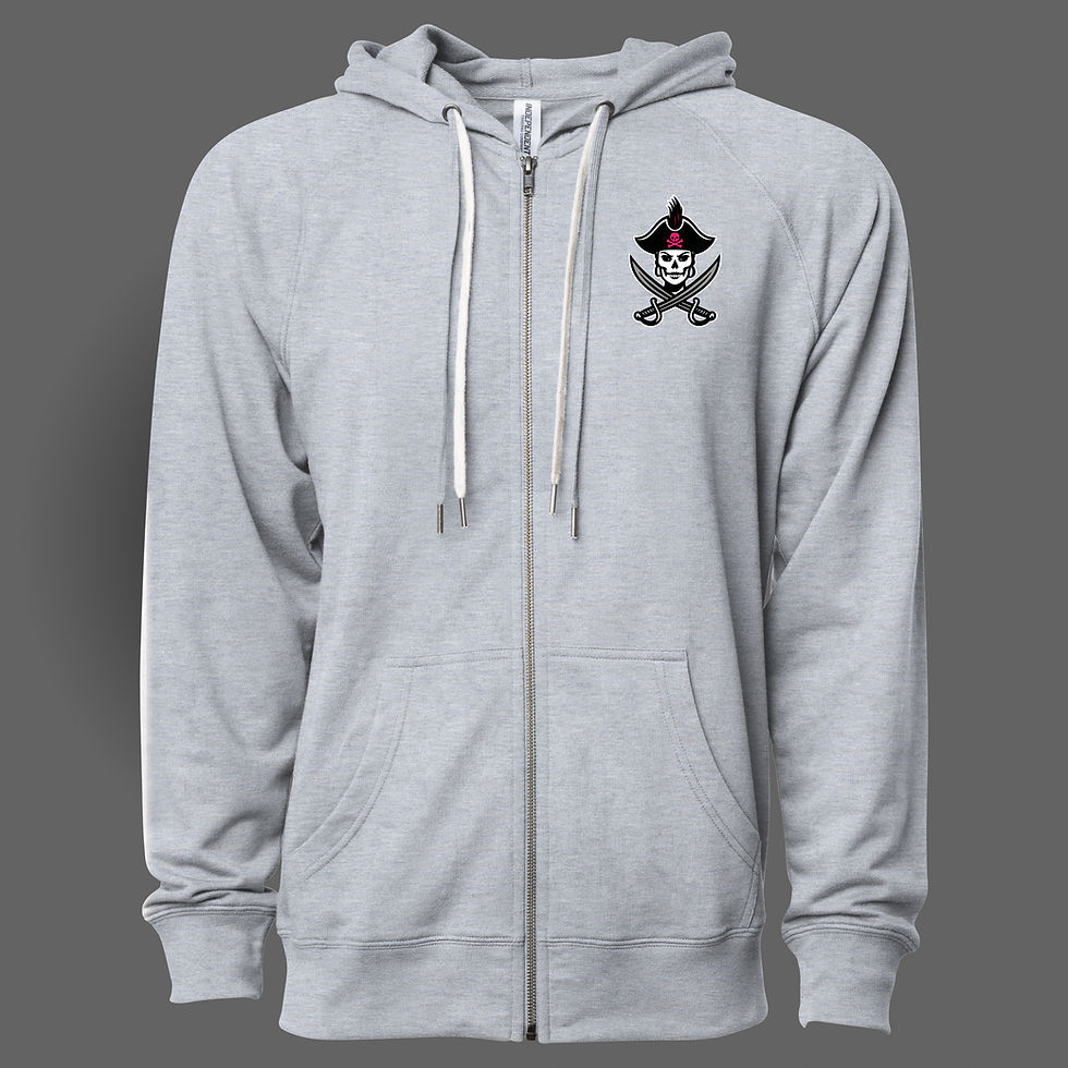Thumbnail: FEMALE PIRATE 2 LIGHTWEIGHT TERRY ZIP HOODIE