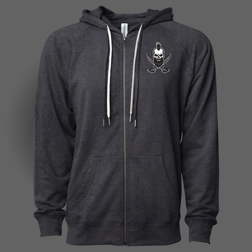 MALE PIRATE LIGHTWEIGHT TERRY ZIP HOODIE | Elvis Summers MALE PIRATE LIGHTWEIGHT TERRY ZIP HOODIE | Elvis Summers
