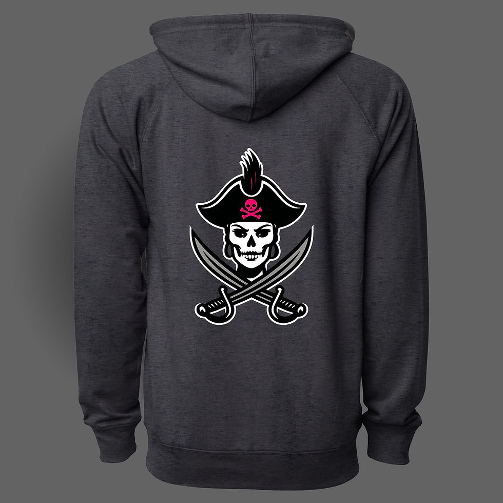 Thumbnail: FEMALE PIRATE 2 LIGHTWEIGHT TERRY ZIP HOODIE