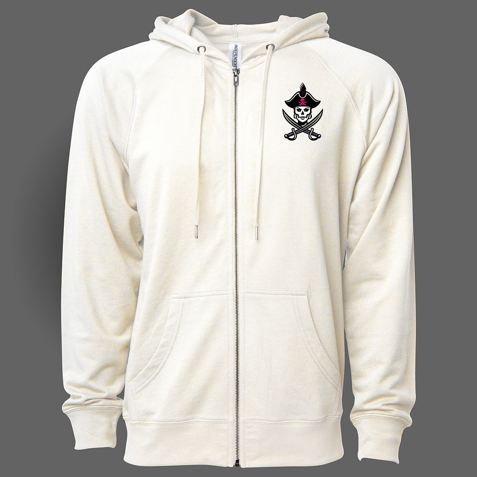 Thumbnail: FEMALE PIRATE 2 LIGHTWEIGHT TERRY ZIP HOODIE