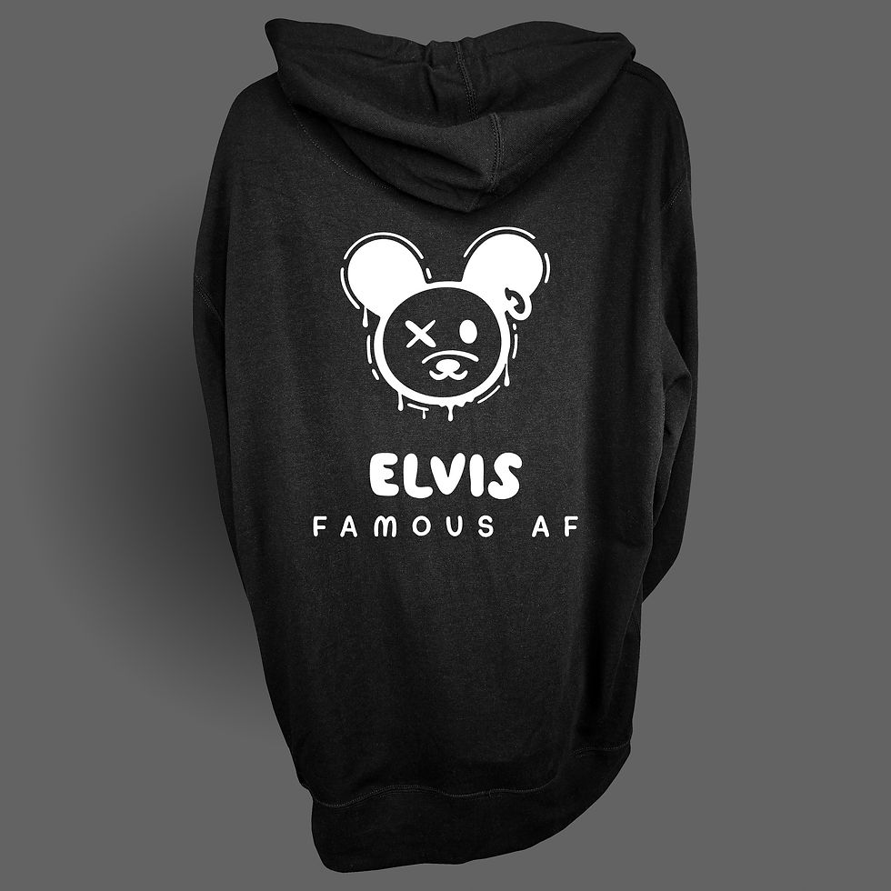 Thumbnail: Famous AF Punk Bear Unisex French Terry Hoodie