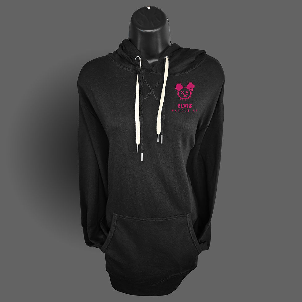 Thumbnail: Famous AF Punk Bear Unisex French Terry Hoodie