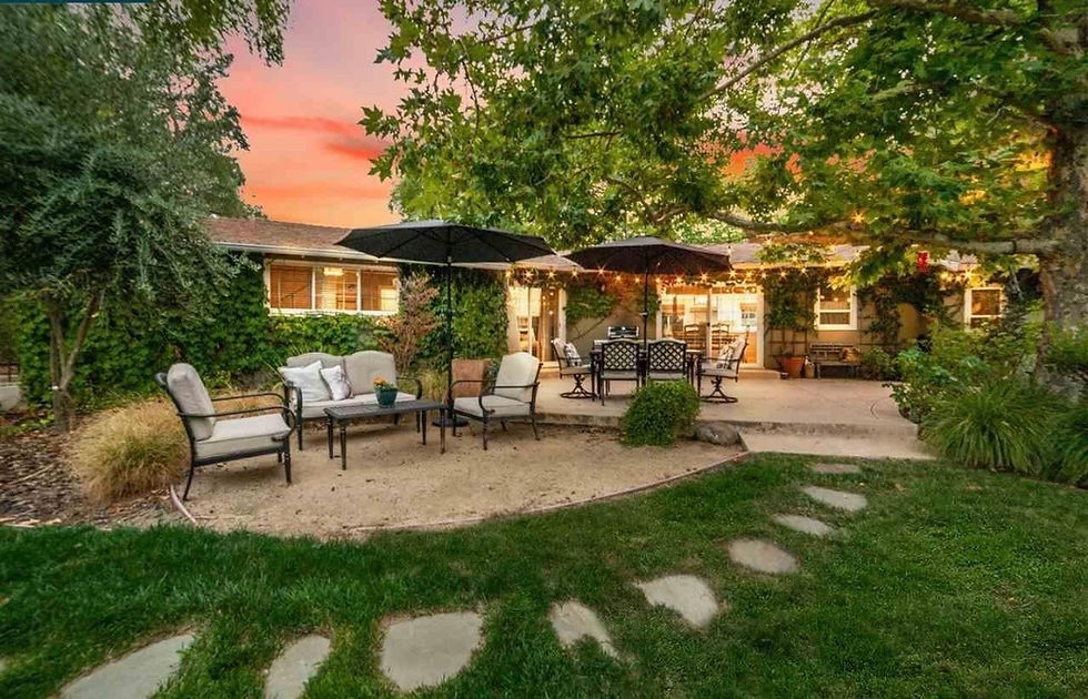 New Backyard Sitting Area