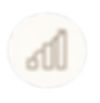 Icon depicting progress with a bar graph