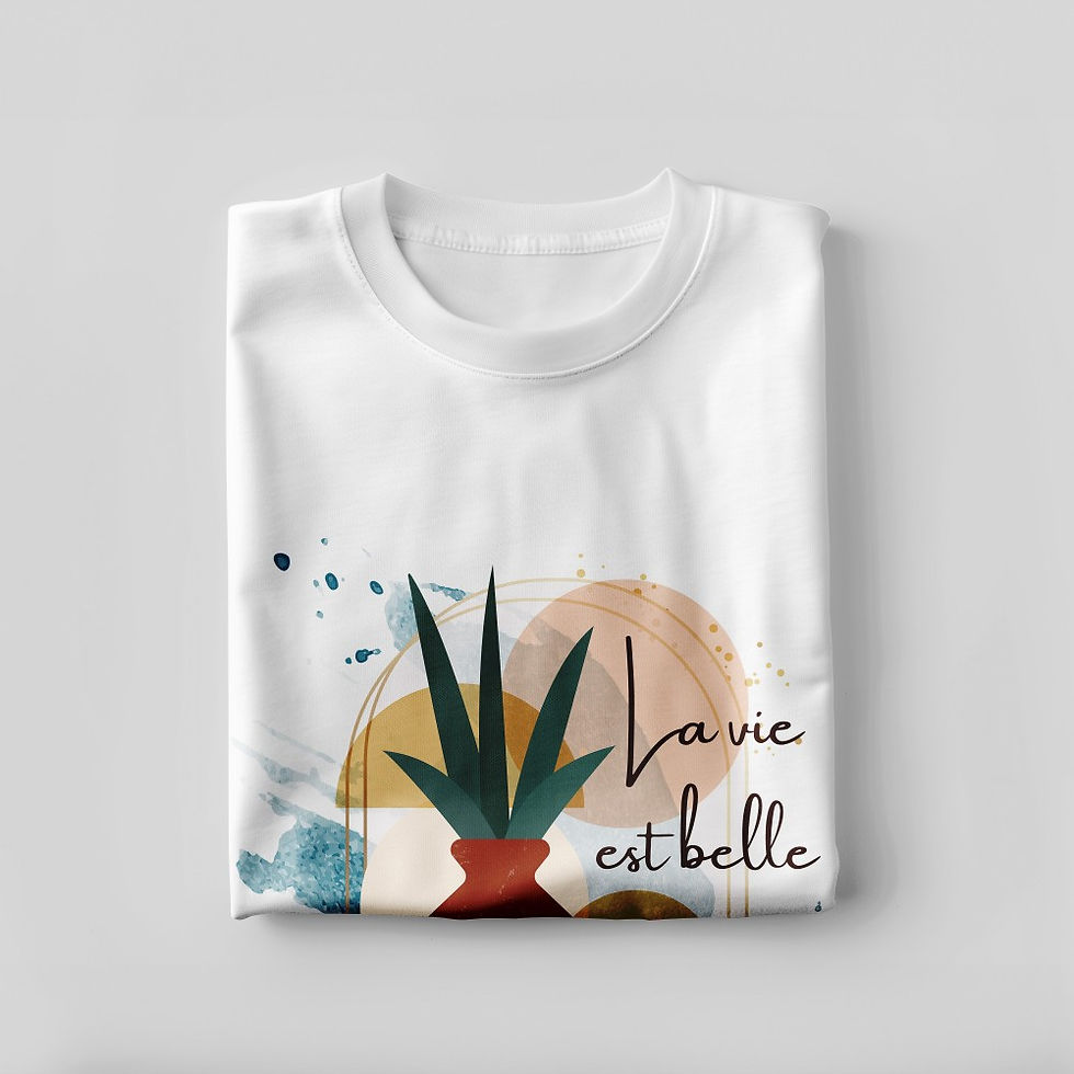 Küçük resim: Bohem Temalı T-shirt Tasarımı 10207_C