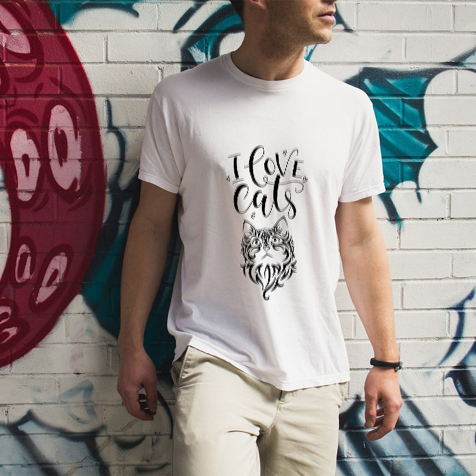 Küçük resim: Kedi Temalı T-Shirt CAT-92052