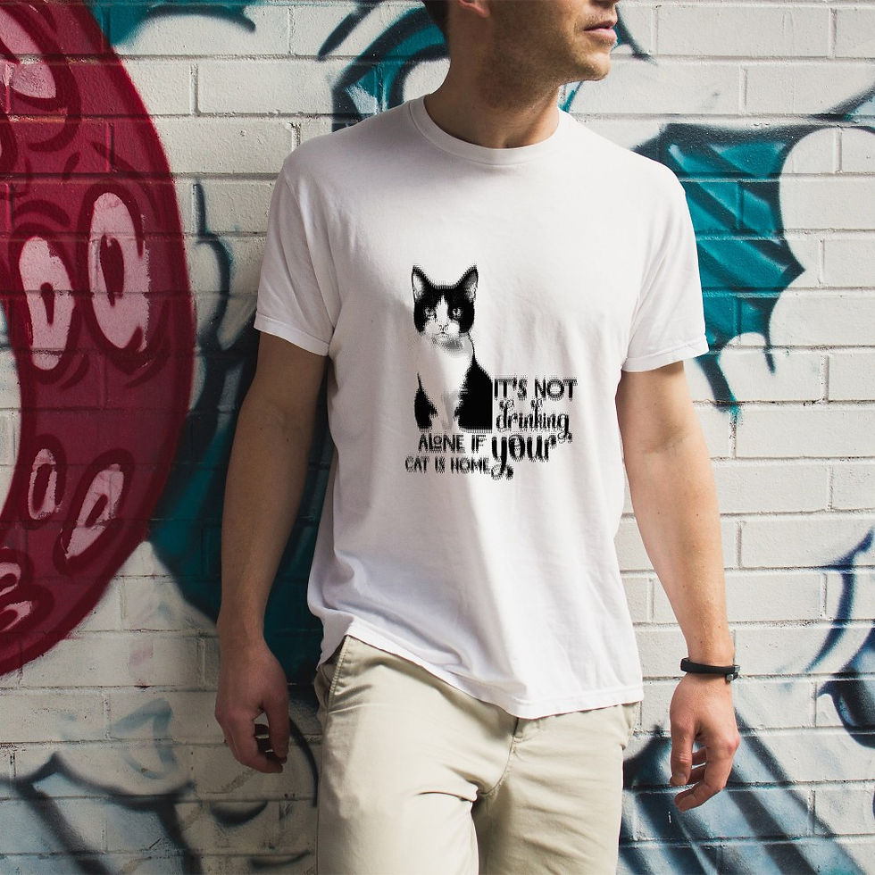 Küçük resim: Kedi Temalı T-Shirt CAT-92048