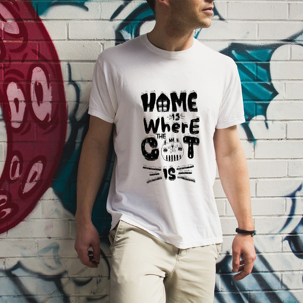 Küçük resim: Kedi Temalı T-Shirt CAT-92029