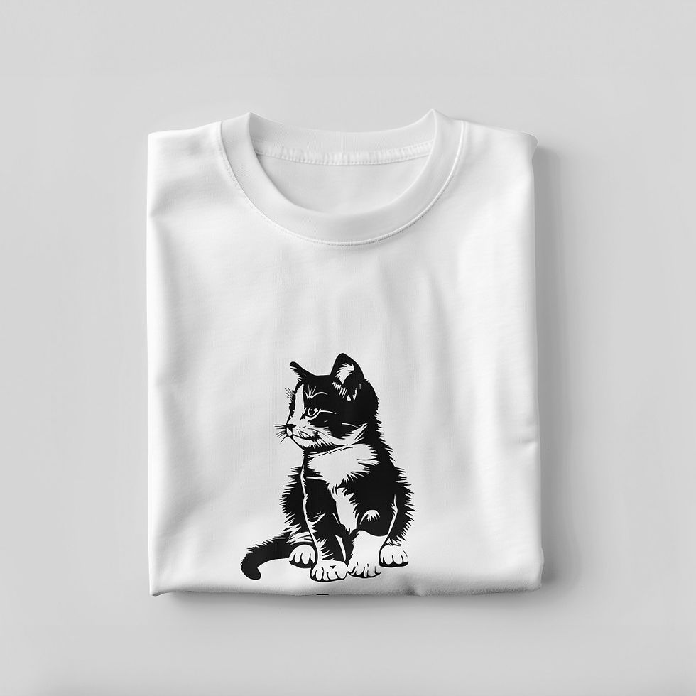 Küçük resim: Kedi Temalı T-Shirt CAT-92053