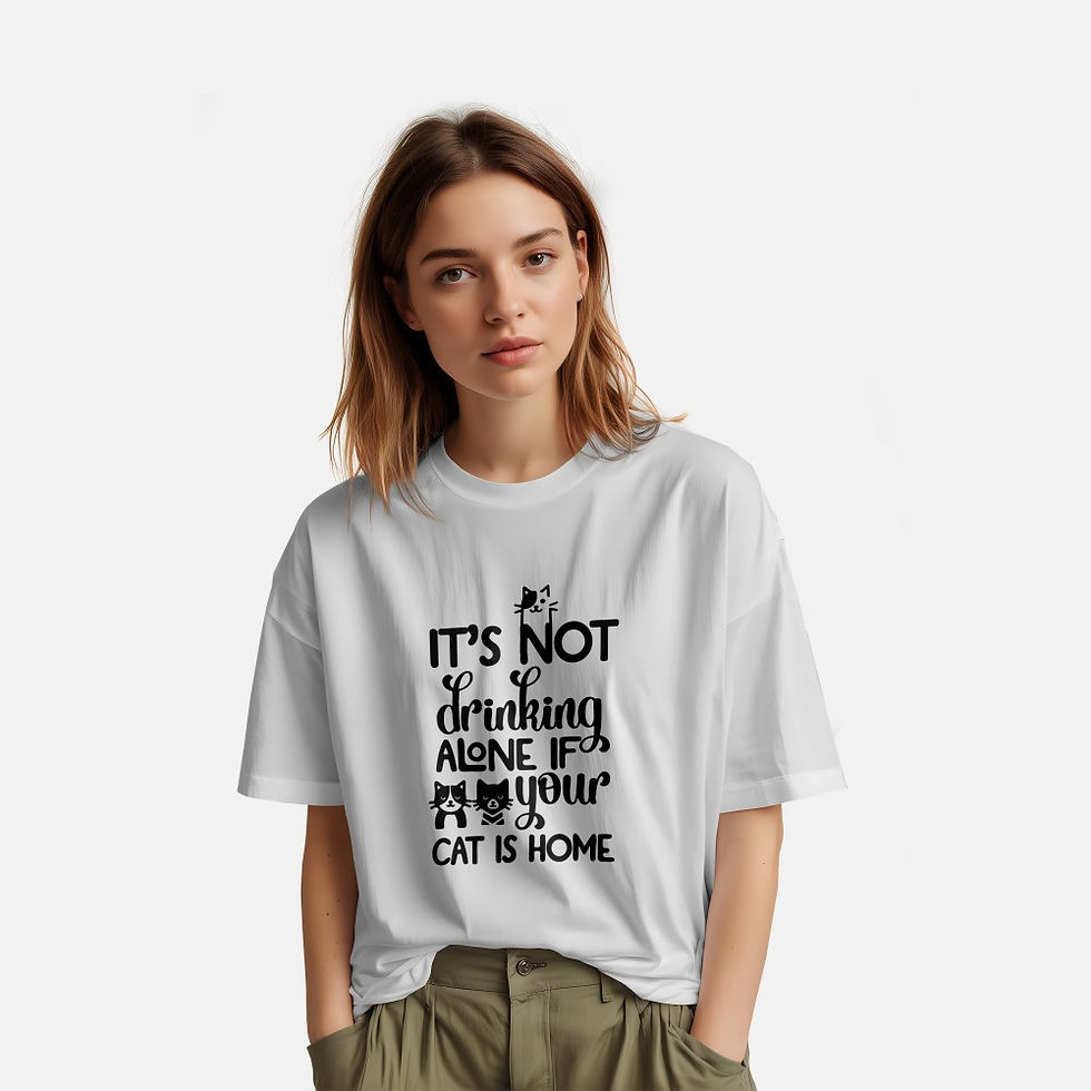 Küçük resim: Kedi Temalı T-Shirt CAT-92047