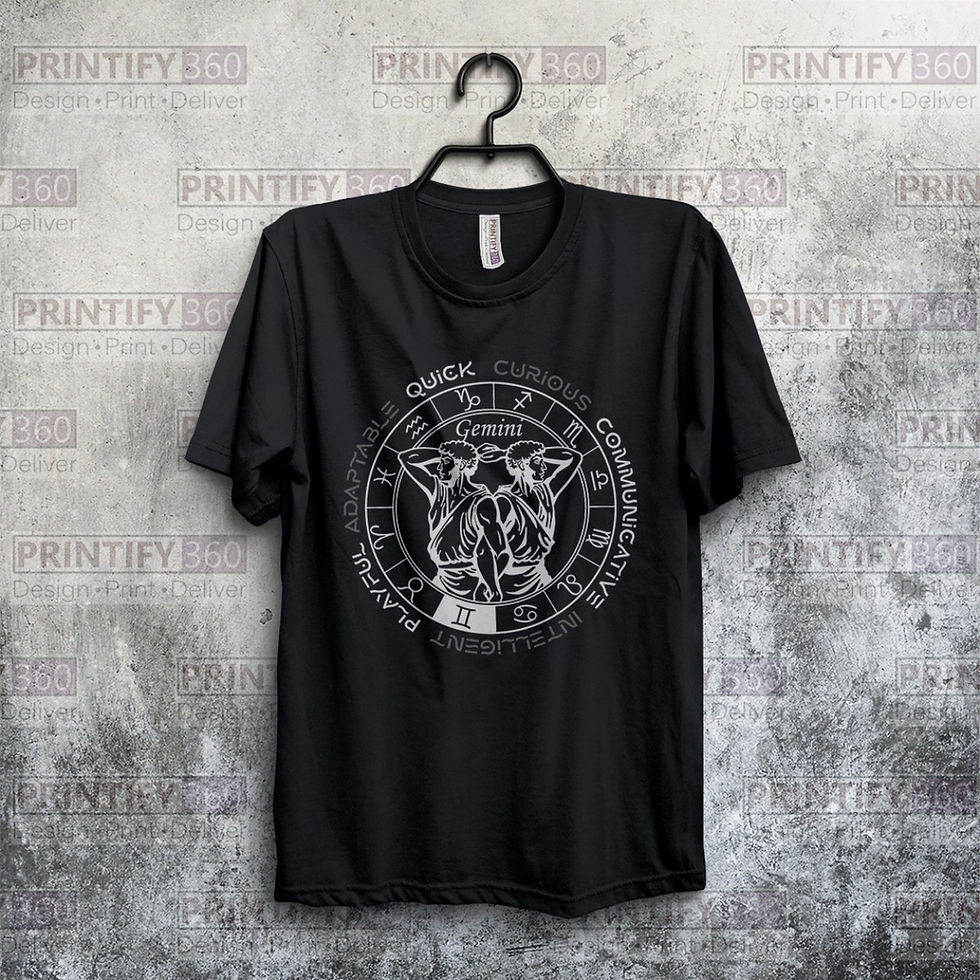 Thumbnail: Gemini Zodiac ( İkizler Burcu ) T-shirt ZTB_650304
