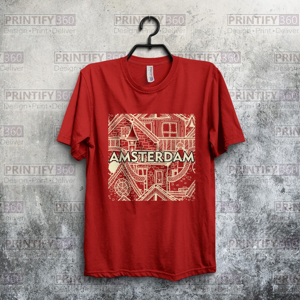 Amsterdam Baskılı T-Shirt AT-6025546