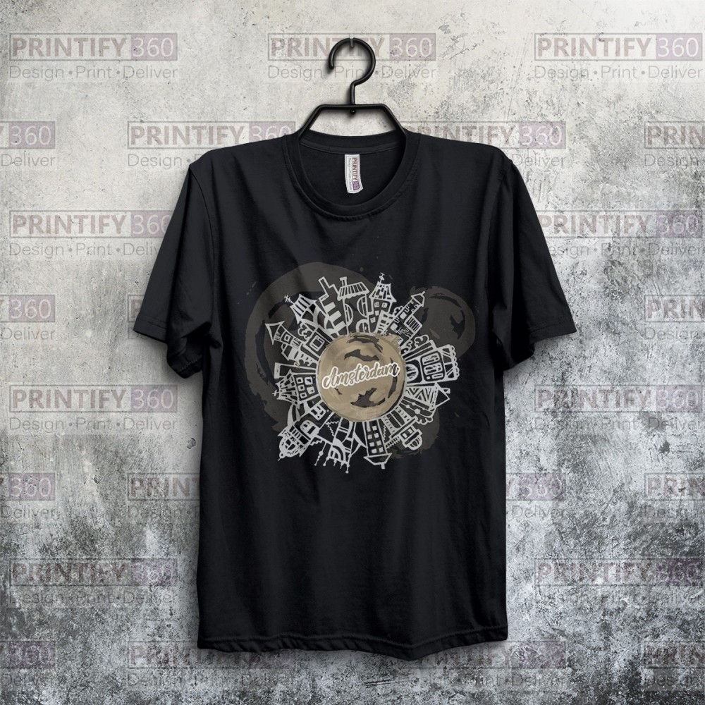 Amsterdam Baskılı T-Shirt AT-6025544