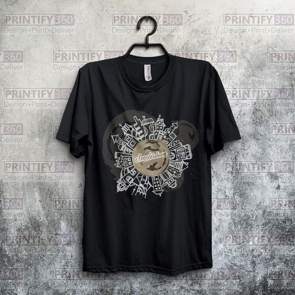 Amsterdam Baskılı T-Shirt AT-6025544