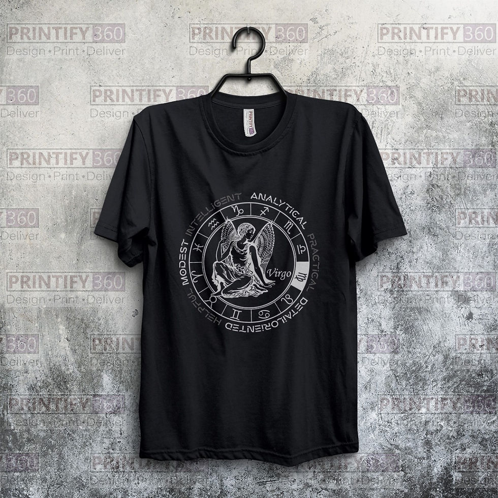 Küçük resim: Virgo Zodiac ( Başak Burcu ) T-shirt ZTB_650311