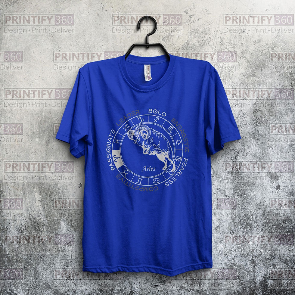 Thumbnail: Aries Zodiac ( Koç Burcu ) T-shirt ZTB_650301