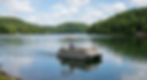 AI Image of a Pontoon Boat on a Northwest Arkansas Lake.