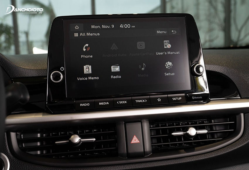 Kia Morning 2023 được nâng cấp sử dụng màn hình cảm ứng 8inch