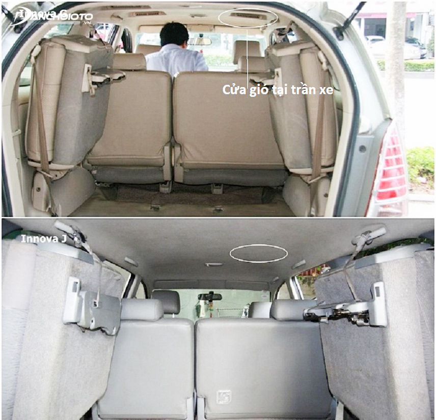 Sự khác biệt về trần xe của bản J và bản G
