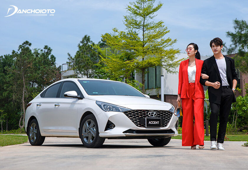 Nói đến xe ô tô gia đình 5 chỗ tầm giá 500 triệu đồng thì không thể bỏ qua Hyundai Accent