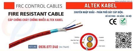 Cáp chống cháy là gì? Tiêu chuẩn IEC 60331, BS 6387 - Cáp chống cháy chống nhiễu Altek Kabel