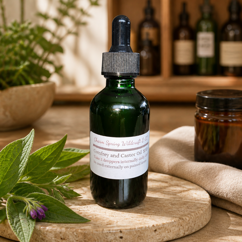50/50 Comfrey Oil and Castor Oil