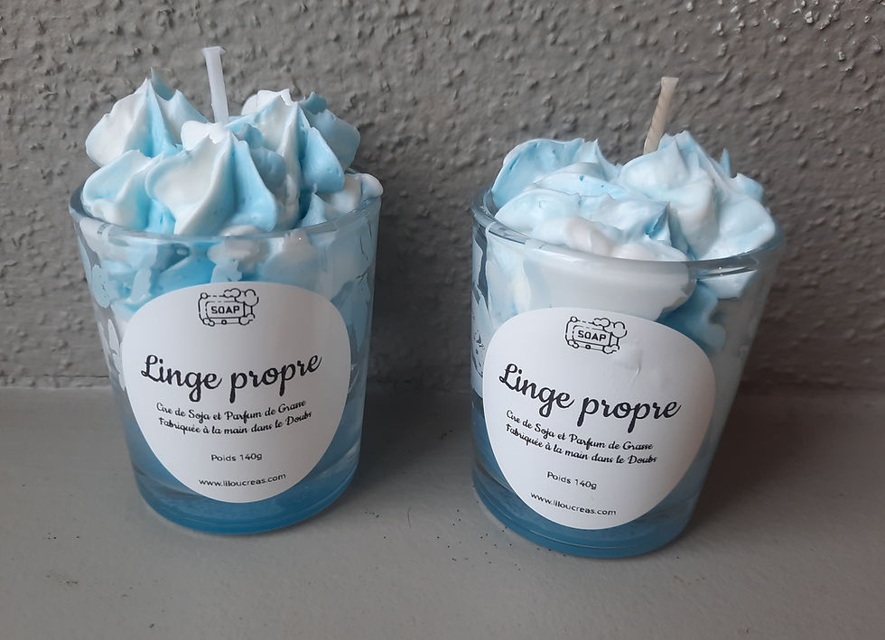 Miniature : Bougie Chantilly Linge Propre