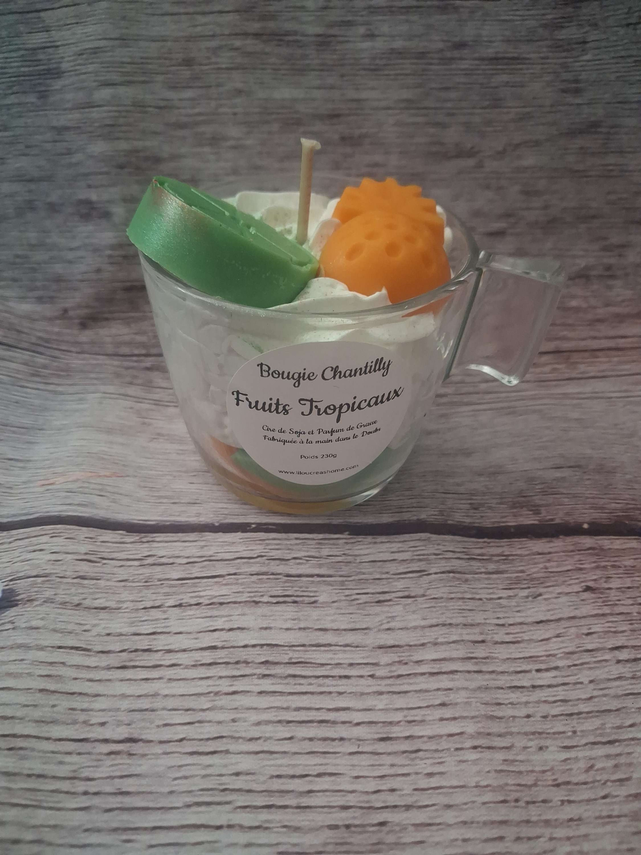 Bougie Chantilly Fruits Tropicaux