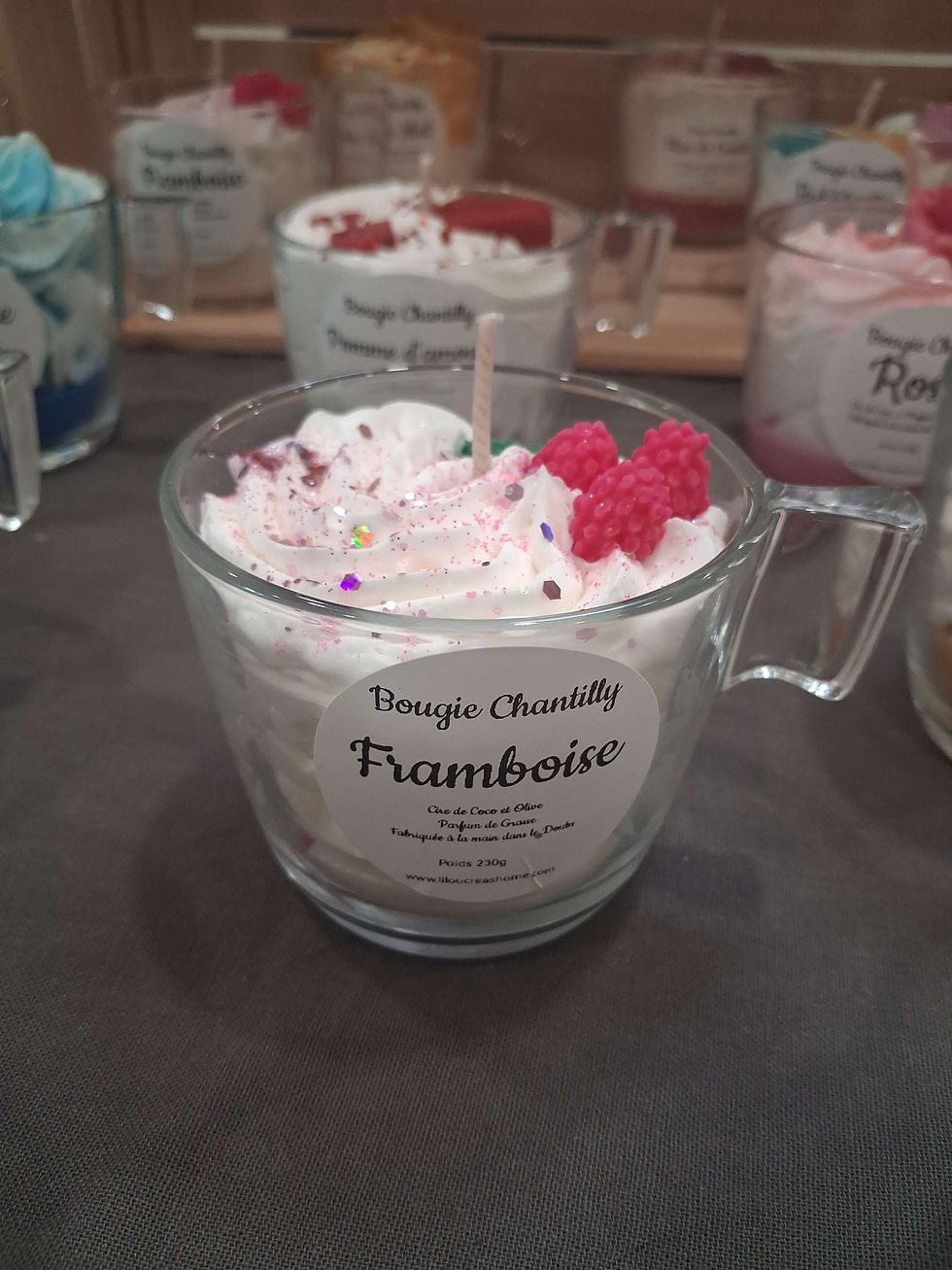 Miniature : Bougie Chantilly Framboise