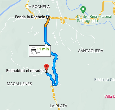como llegar ecohabitat el mirador santagueda