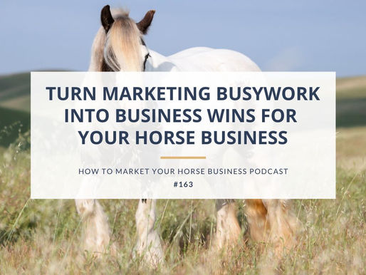 Stop Spinning Your Wheels: Turn Marketing Busywork into Business Wins for Your Horse Business