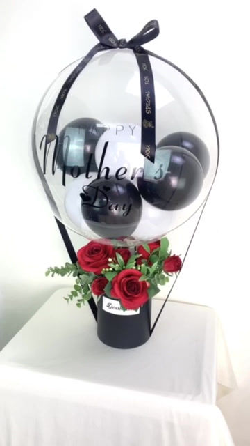 縮圖：黑白色｜氣球花禮盒