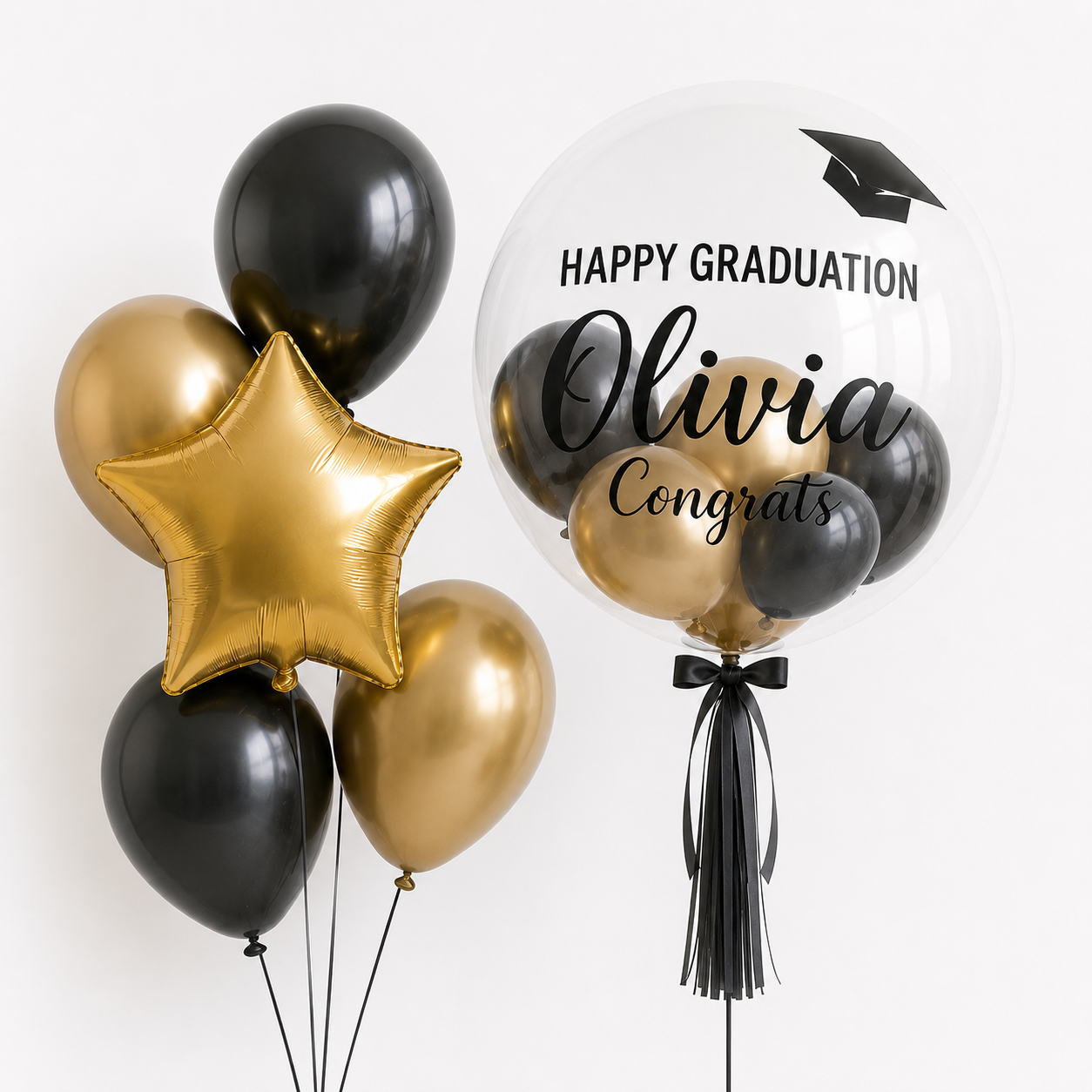 Customized graduation bead string