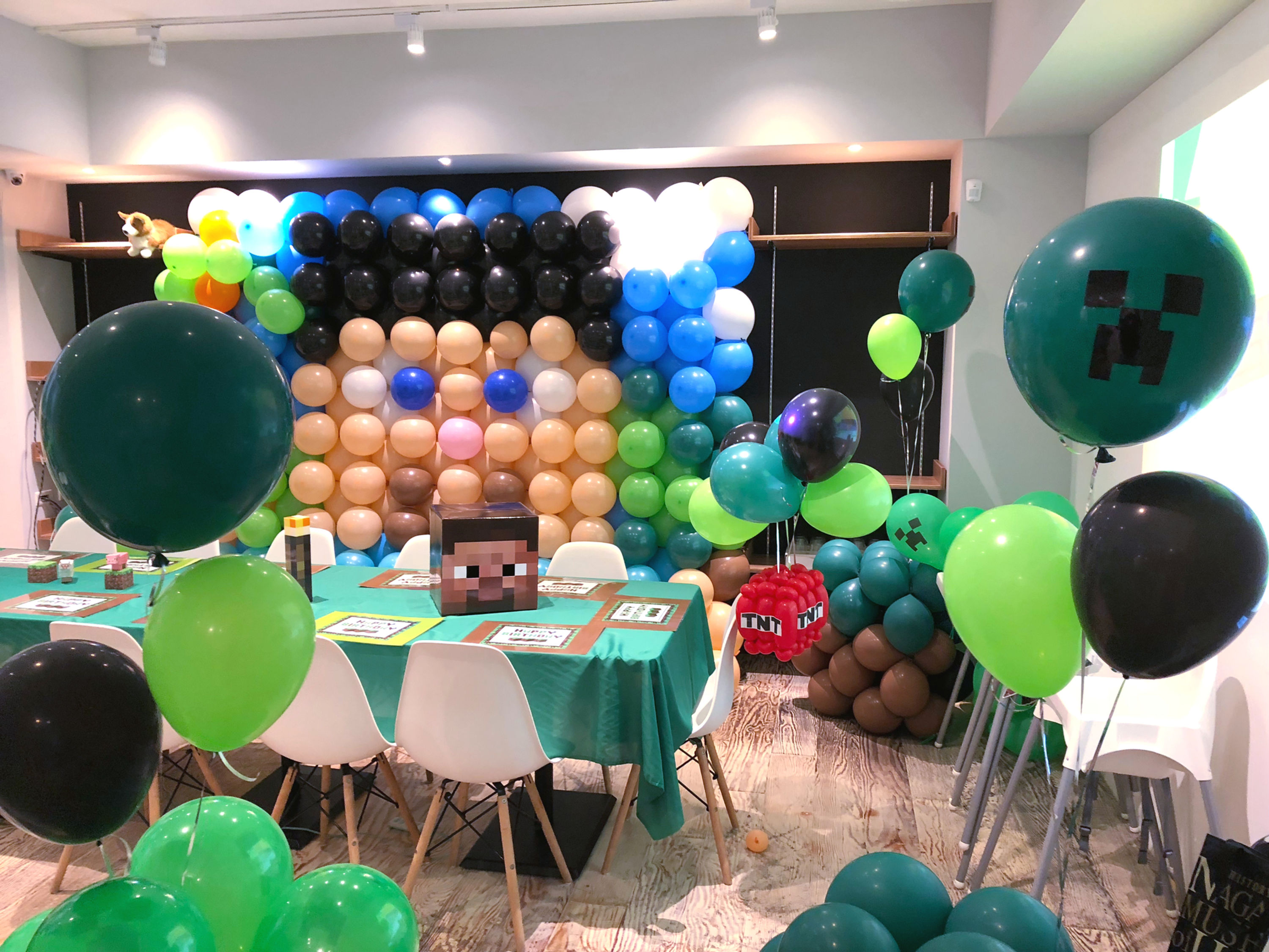 Minecraft麥塊主題生日佈置