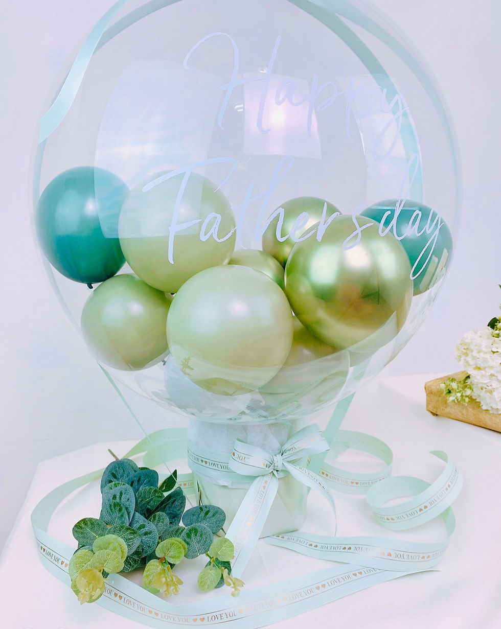 Thumbnail: Green and refreshing style - banknote hot air balloon (text can be customized)