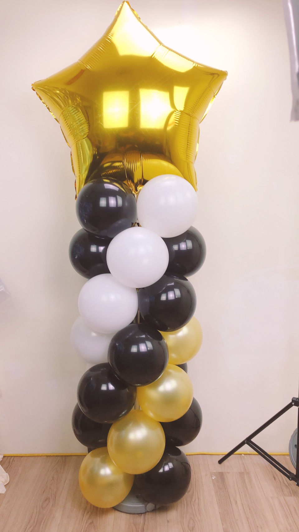 縮圖：五角星氣球柱