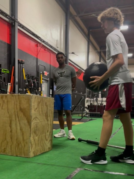 A person working out