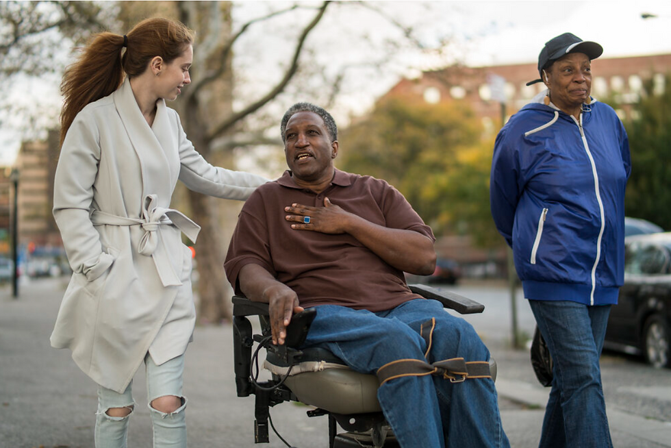 Man on wheelchair