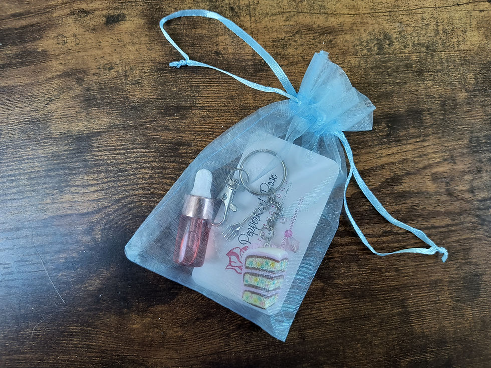 Thumbnail: Scented Confetti Cake Keychain & Mini Perfume Set